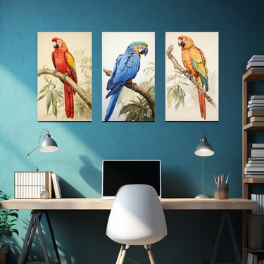 Vintage Parrot Painting